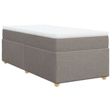 Box Spring Bed with Mattress Taupe 90x200 cm Fabric 3285349