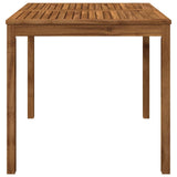 Garden Dinner Table Natural 80 x 80.5 x 75 cm Solid Acacia Wood 901248