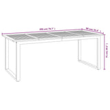 9 Piece Garden Dining Set Solid Wood Acacia and Metal 3155405