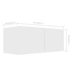 ZNTS 5 Piece TV Cabinet Set White Engineered Wood 3078655