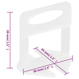 Tile Levelling Clips 2500 pcs 1,5 mm 155275