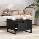Coffee Table Black Oak 55 x 55 x 36.5 cm Engineered Wood 881665