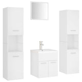 Bathroom Furniture Set White Engineered Wood 3071486
