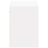TV Wall Cabinet with LED Lights White 100x31x45 cm 852292