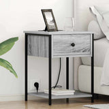 Bedside Cabinet Grey Sonoma 42 x 41 x 56 cm Engineered Wood 859426
