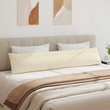 Sofa Pillows 2 pcs Beige 200 x 40 cm Fabric 42013902