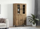 Highboard 2 pcs Artisan Oak Engineered Wood 3394588