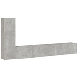 3 Piece TV Cabinet Set Concrete Grey Engineered Wood 3114321