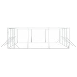 Outdoor Dog Kennel Silver 6x10x2 m Galvanised Steel 3190461