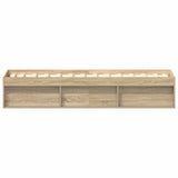 Bed Frame without Mattress Sonoma Oak 75x190 cm Small Single Small Single 3203847
