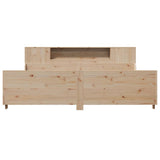Bed Frame without Mattress 200x200 cm Solid Wood Pine 3323755