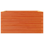 Garden Planter Wax Brown 90x60x46 cm Solid Wood Pine 3282456