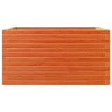 Garden Planter Wax Brown 90x60x46 cm Solid Wood Pine 3282456