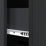 Drawer Cabinet Black 33 x 34.5 x 90 cm Engineered Wood 894616