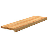 Stair Treads 20 pcs Light Brown 90x25x2 cm Solid Wood Oak 3283003