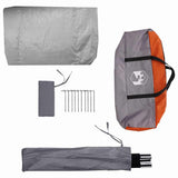 Bike Storage Tent Grey and Orange 256 x 222 x 182 cm Taffeta 42000998