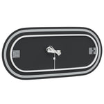 LED Bathroom Mirror 100x45 cm Oval 353287