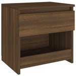 ZNTS Bedside Cabinets 2 pcs Brown Oak 40x30x39 cm Engineered Wood 815134