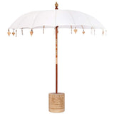 Balinese Parasol with Base Cream 215 x 215 x 260 cm 3356882
