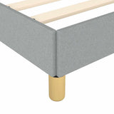 Bed Frame without Mattress Light Grey Twin XL Fabric 347450