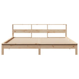 Bed Frame without Mattress 200x200 cm Solid Wood Pine 3309725