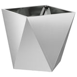 Planter Silver 40 x 40 x 40 cm Galvanised Steel 883832