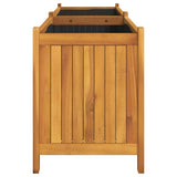 Garden Planter with Liner 153x38.5x50 cm Solid Wood Acacia 366442
