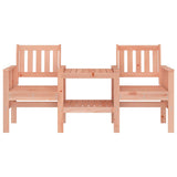 Garden Bench with Table 2-Seater Solid Wood Douglas 825154