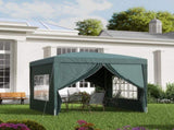 3 x 3m Pop Up Gazebo, Wedding Party Canopy Tent Marquee with Carry Bag and Windows, Green T3398P313588