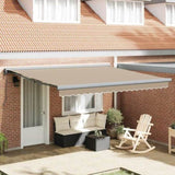 Retractable Awning Manual Beige 400 x 300 cm Fabric, Metal 3330620