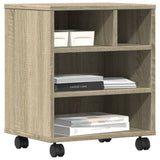 Printer Stand with Wheels Sonoma Oak 41x32x48 cm 840620