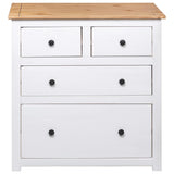 Sideboard White and natural wood Solid pine wood Medium Storage 282657