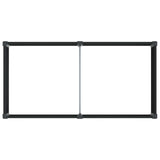 Garden Raised Bed Black 100 x 50 x 54 cm WPC and Aluminium 42038976
