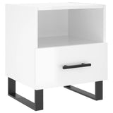 Bedside Cabinets 2 pcs High Gloss White 40x35x47.5 cm Engineered Wood 827489