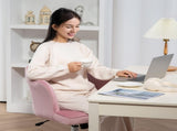Velvet-Feel Petal Back Office Chair - Pink T3398P344755