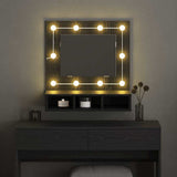 Mirror Cabinet Black Oak 60 x 31.5 x 62 cm Engineered Wood 873882