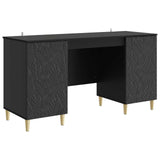 Desk Black Engineered Wood 142.5 x 50 x 75 cm 3414613