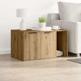 Cat Litter Box Enclosure Artisian Oak 80x50x45 cm Engineered Wood 857741