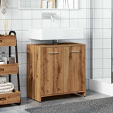 ZNTS Bathroom Sink Cabinet Artisan Oak 60x33x60 cm Engineered Wood 856040