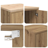 Garage Cabinets 2 pcs Artisan Oak Engineered Wood 3328313