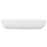 Luxury Ceramic Basin Rectangular Sink White 71 x 39 cm 140691