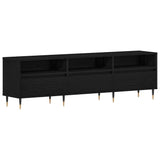 TV Cabinet Black Oak 150 x 30 x 44.5 cm Engineered Wood 862876