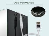 LED Bathroom Cabinet with Mirror, Wall Mounted Dimmable Brightness Storage Organiser with 3 Mirrored T3398P344122