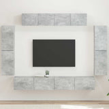 TV Cabinet 8 pcs Concrete Grey 3409144