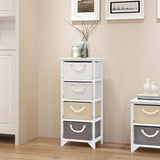 Storage Cabinet 4 Drawers Wood 242890