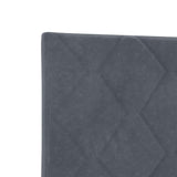 Headboard Height Adjustable Dark grey 100 cm Velvet 42007236
