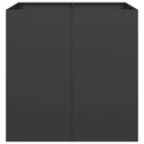 Planter Black 80x80x80 cm Steel 860780