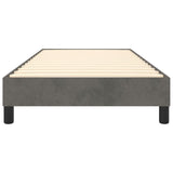Box Spring Bed Frame Dark Grey Single Velvet 3121188