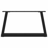 Coffee Table Legs V-Shape 2 pcs Black 60x cm Steel 4012532