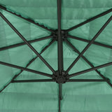 Garden Parasol with Steel Pole Green 246x246x230 cm 4005076